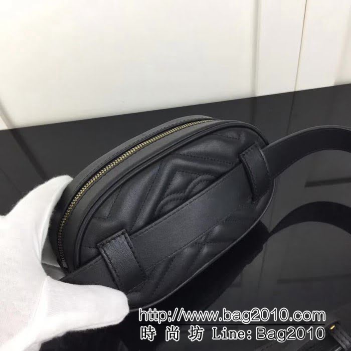 GUCCI古馳原單 新款專櫃品質原單貨實物實拍 476434繡線 克色腰包 HY1110